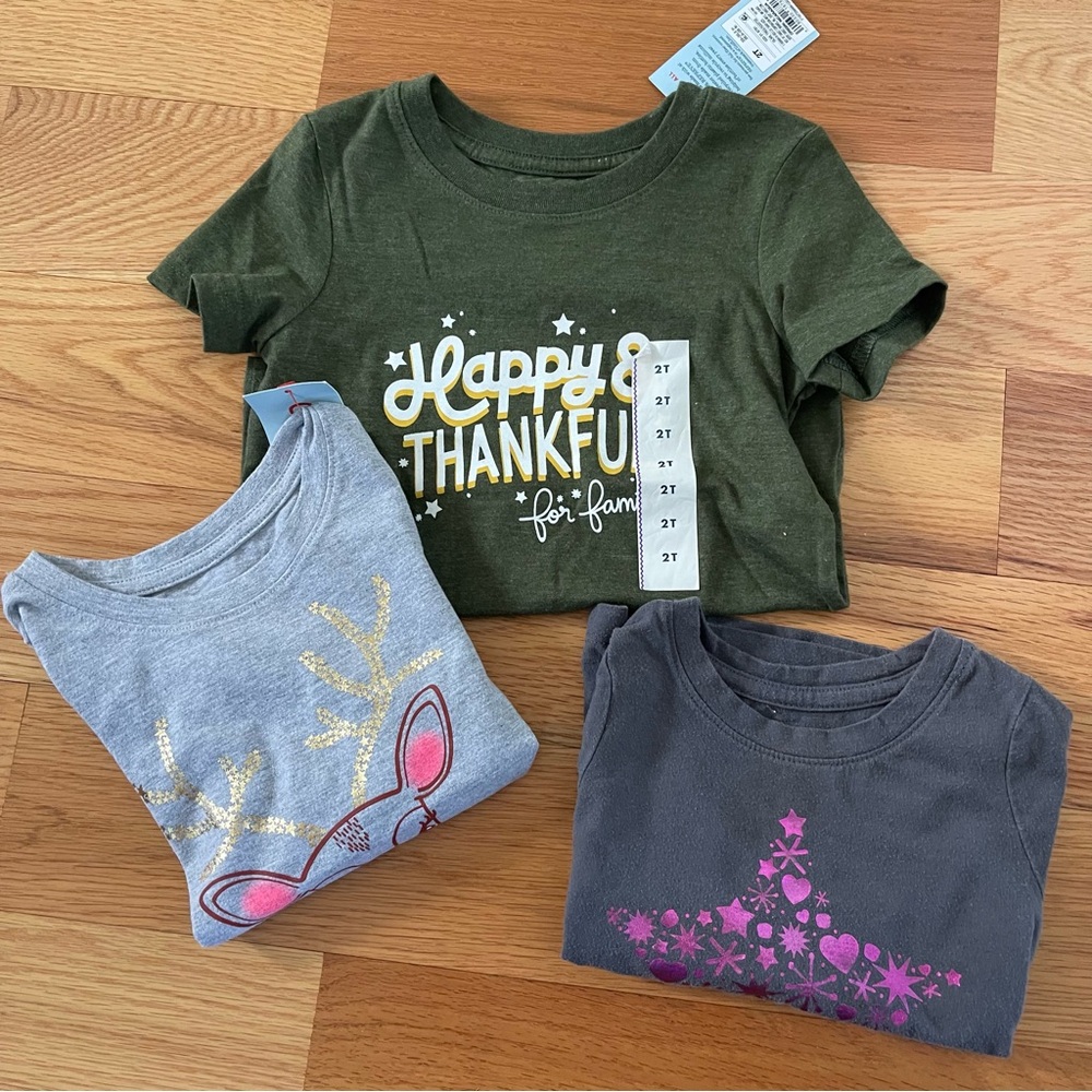 Cat & Jack toddler shirt bundle